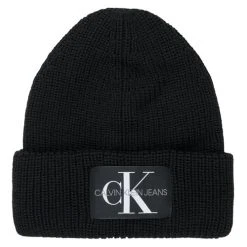 Calvin Klein Jeans - MONOGRAM BEANIE WL Noir
