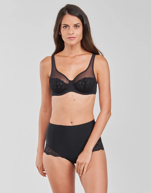 DIM - GENEROUS MOD BRODERIE Noir 4 DIM - GENEROUS MOD BRODERIE Noir – Image 2