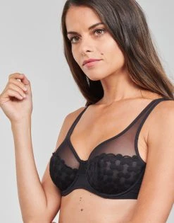 DIM - GENEROUS MOD BRODERIE Noir 11 DIM - GENEROUS MOD BRODERIE Noir -Playtex Shop 20140150 500 E