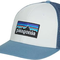 Patagonia - P-6 Logo Trucker Hat Blanc / Bleu -Playtex Shop 21063920 500 C