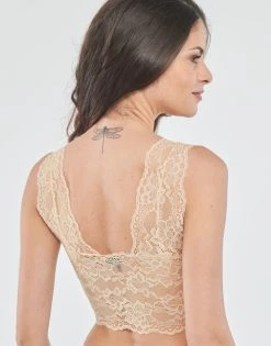 Pieces - PCLINA LACE BRA TOP Beige -Playtex Shop 23814268 500 D