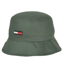 Tommy Jeans - TJM FLAG BUCKET Kaki